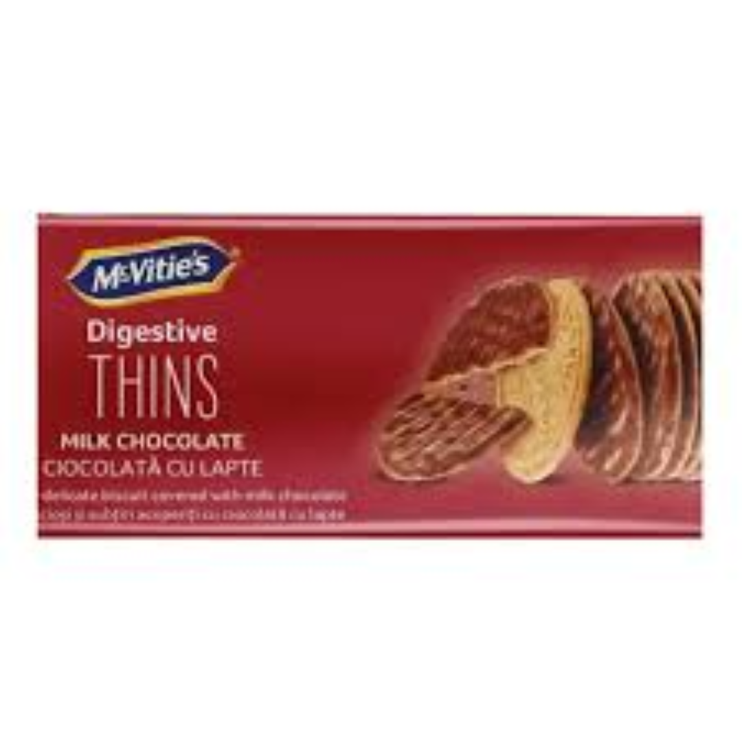 MCVITIES DIGESTIVE THINS MILK CHOCLATE 93G